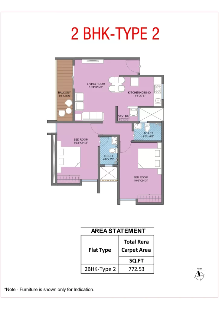 2 BHK Type 2