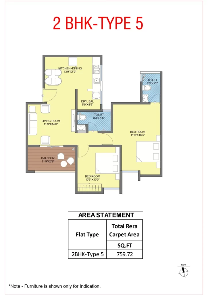 2 BHK Type 5