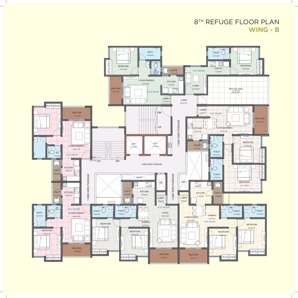 8th REFUGE FLOOR PLAN -WING B