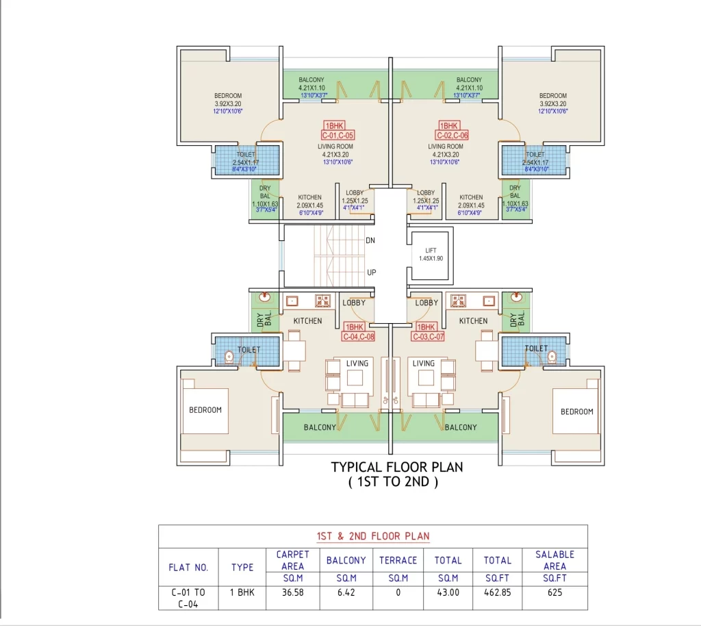 C Wing Floor Plan